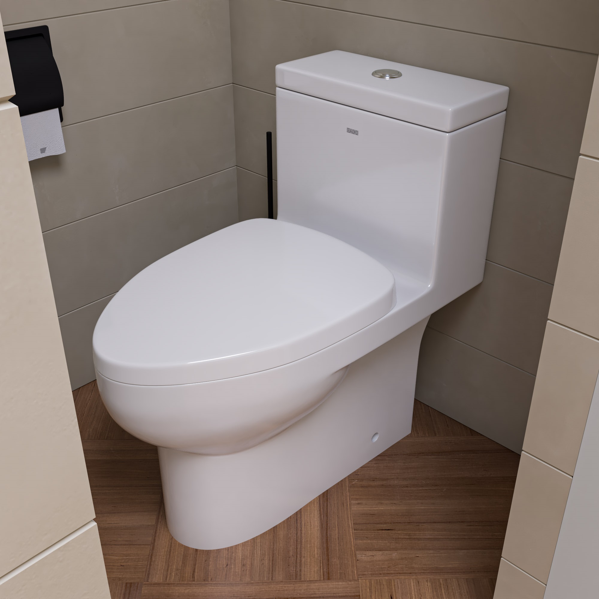 Tb359 Dual Flush One Piece Eco-friendly Ceramic Toilet - White