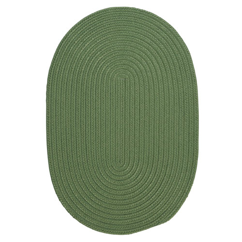 Colonial Mills Rug BR69R036X060 Boca Raton - Moss Green 3 ft. x 5 ft. Braided Rug