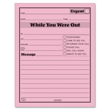 Abf9711d Message Pad,while You Were Out,4 In. X 5 In.,50 Shts-pd,12-pk,pk