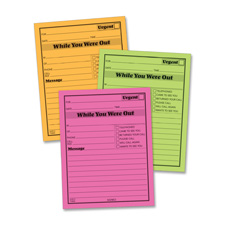 Abf9711neon Message Pad, While You Where Out, 4 In. X 5.5 In., 6-pk,neon Ast