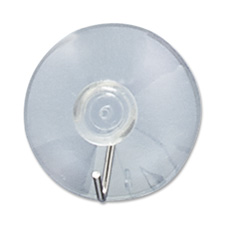Acco Acc72461 Suction Cup, With Hook, 1.75 In. Cup Clip, Clear