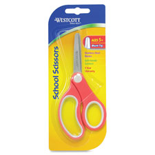 Acm14726 Kids Scissors, Soft Handle, Blunt, 5 In., Stst Blades-assorted