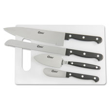 Acm18633 Breakroom Cutlery Set, 5pc, Stainless Steel-black