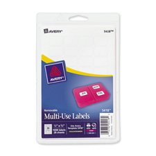 AVE05453 Removable Multipurpose Label-3 in. x 4 in.-80-PK-White