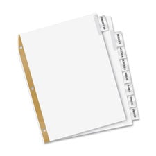 Insertable Dividers,11 In. X 8.5 In.,5-tab,36-st,cl - We Paper