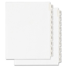 Ave82325 Dividers, Exhibit 5, Side Tab, 8.5 In. X 11 In., 25-pk, White