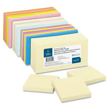 Bsn36617 Pop-up Adhesive Note Pads,3 In. X 3 In.,100 Sh, 24-pk,yellow