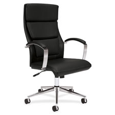 Bsxvl105sb11 Executive High-back Chair,25 In. X 26.75 In. X 45.75 In., Bk Leather