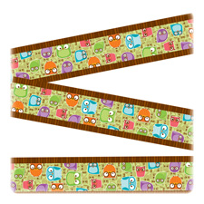 Cdp108099 Owls Borders, Straight, 3 In. X 3 In., 36 Ft. L, Multi-color