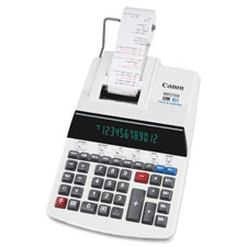 12-digit Calculator, With Printing, 8.88 In. X 13 In. X 3 In., Beige