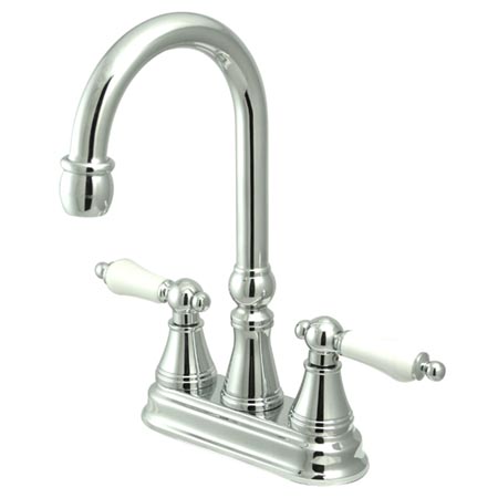 Ks2491pl Two Handle 4 In. Centerset Bar Faucet Without Pop-up Rod