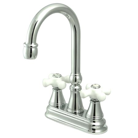 Ks2491px Two Handle 4 In. Centerset Bar Faucet Without Pop-up Rod