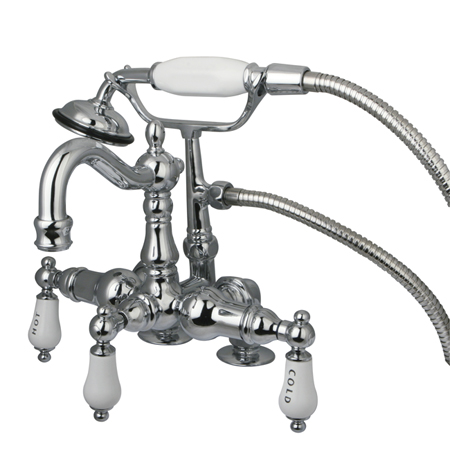 Cc1018t1 Deck Mount Clawfoot Tub Filler With Hand Shower