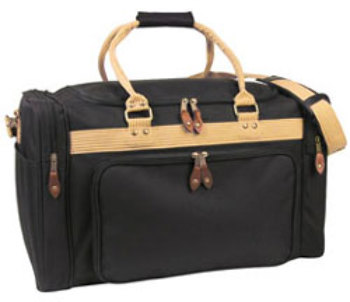 1483549 Deluxe Travel Bag-black/khaki Case Of 12