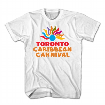 GDC-GameDevCo Ltd. TCC-95045S Toronto Caribbean Carnival Adult T-Shirt, White, Arch Logo, S