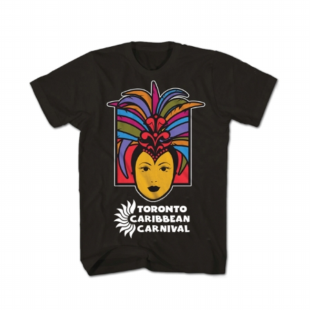 GDC-GameDevCo Ltd. TCC-95084L Toronto Caribbean Carnival Youth T-Shirt, Black, Caribbean Queen L