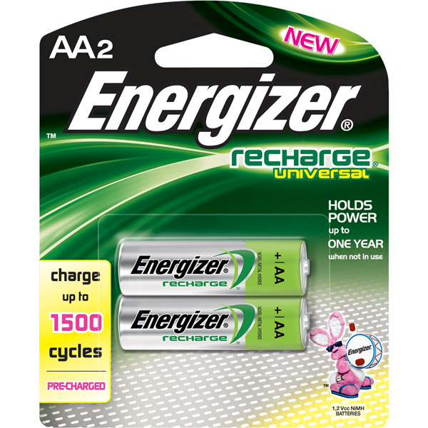 UPC 039800117052 product image for Energizer UNH15BP-2 Recharge Universal AA 2-PK | upcitemdb.com