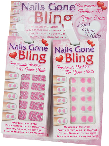 1471699 Valentine Nail Bling Strips Case Of 72