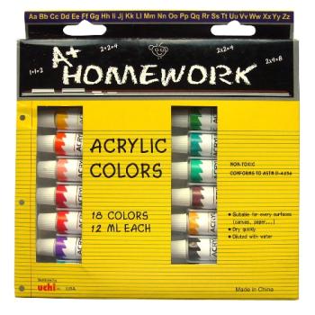 DDI 377376 Acrylic Paint Set - 18 colors Case Of 24 DDI 377376 Acrylic Paint Set - 18 colors Case Of 24