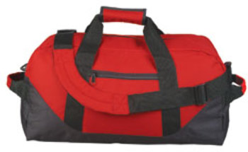 1473976 Two-tone Duffel Bag -red Case Of 24