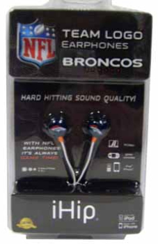 DDI 1155400 Denver Broncos Ear Phones Case Of 24