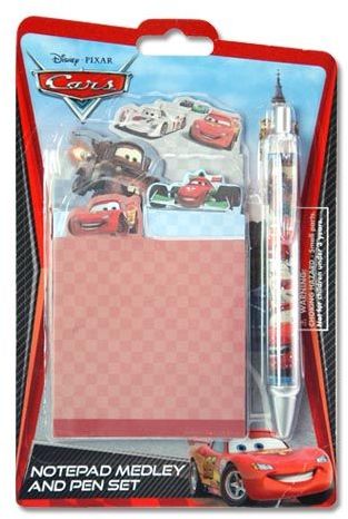 UPC 678634813336 product image for DDI 1456180 Disney Cars 4 7.75 in. x 5.25 in. Die Cut Note Pad & Pen Case Of 96 | upcitemdb.com