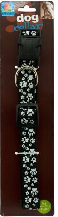 1281078 Dog Collar With Paw Print Case Of 24