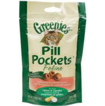 642863021428 Pill Pockets Cat Salmon 1.6 Oz 45 Pieces Per Bag