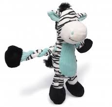 875854008751 Pet Products Pulleez Zebra Plush Dog Toy