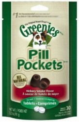 642863101250 Pill Pockets Dog Hickory Smoke 3.2 Oz 30 Piece Per Bag