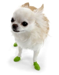 897515001000 Dog Boots Green Tiny 12ct