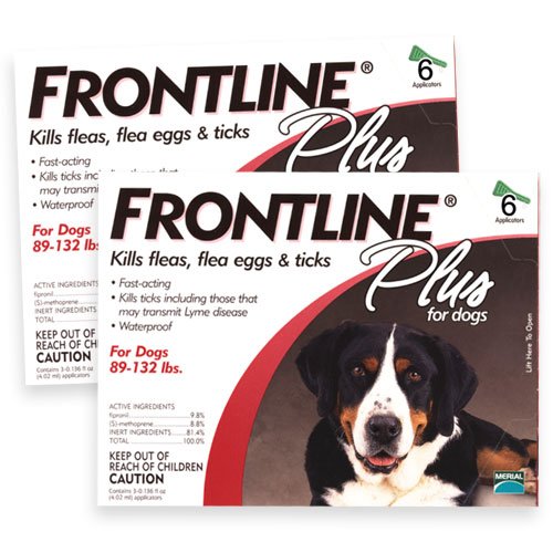 UPC 891962000005 product image for Frontline 891962000005 Dog PLUS RED 89-132LBS 3PK | upcitemdb.com