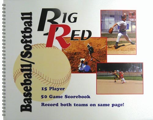 15 Player Baseball/softball Scorebook