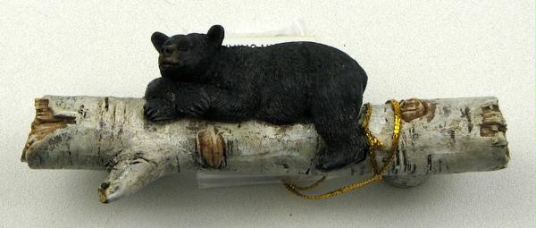 Bear On Birch Log Drawer Handle