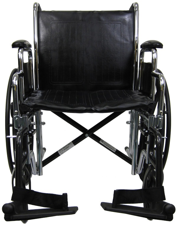 Kn-926w Kn-926 26 In. Seat Heavy Duty Wheelchair With Removable Armrest And Adjustable Seat Height