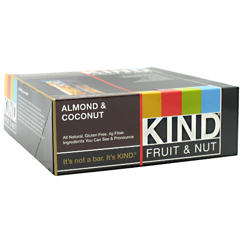 Kind Fruit & Nut Bars Almond And Coconut 12 Ct - Kindfrui0012alcobr