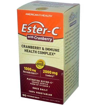 American Health 910034 American Health Ester-c Urinary Tract Formula - 90 Vegetarian Tablets