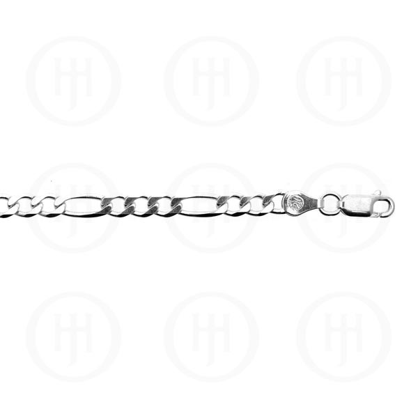 Mas04037 Sterling Silver -basic Chain Figaro 05 -fig120 4.8mm