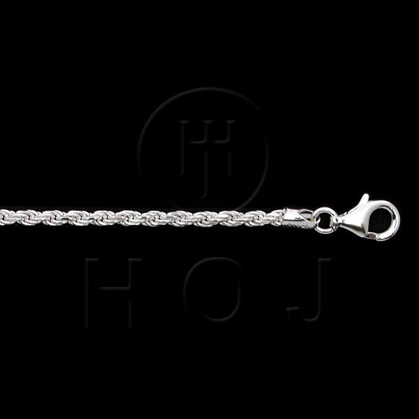 Mas04090-16 Sterling Silver -basic Chain Rope 2.5mm -rope50 16 Inches