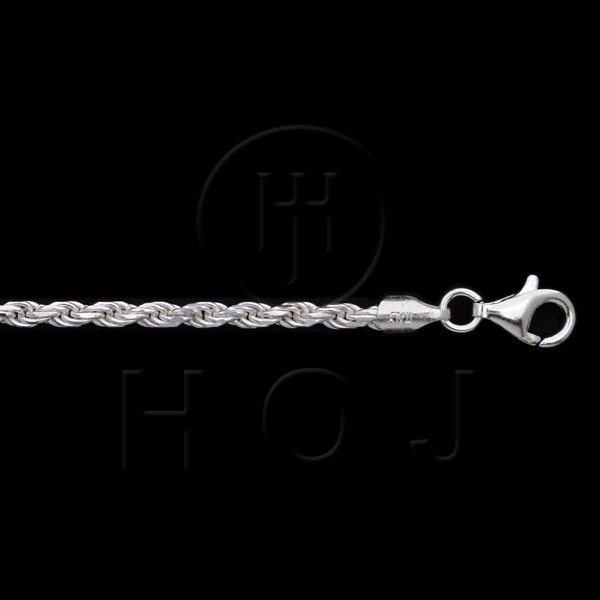 Mas04091-16 Sterling Silver -basic Chain Rope 3.0mm -rope60 16 Inches