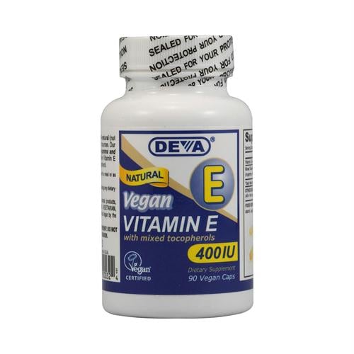 151605 Deva Vegan Vitamin E With Mixed Tocopherols - 400 Iu - 90 Vegan Capsules