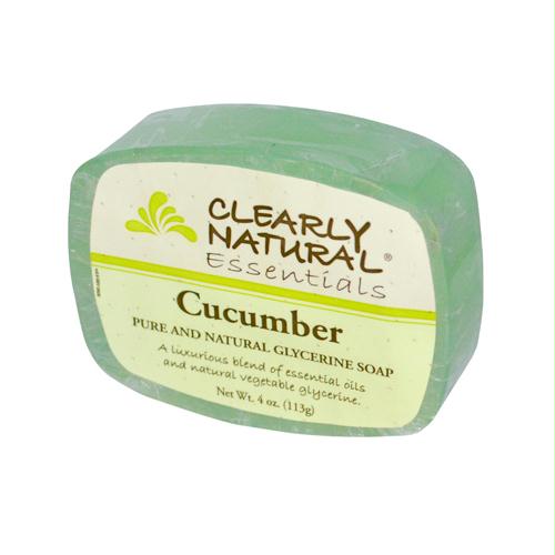 Clearly Natural 216549 Clearly Natural Glycerine Bar Soap Cucumber - 4 Oz
