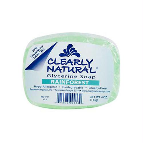 Clearly Natural 216747 Clearly Natural Glycerine Bar Soap Rainforest - 4 Oz
