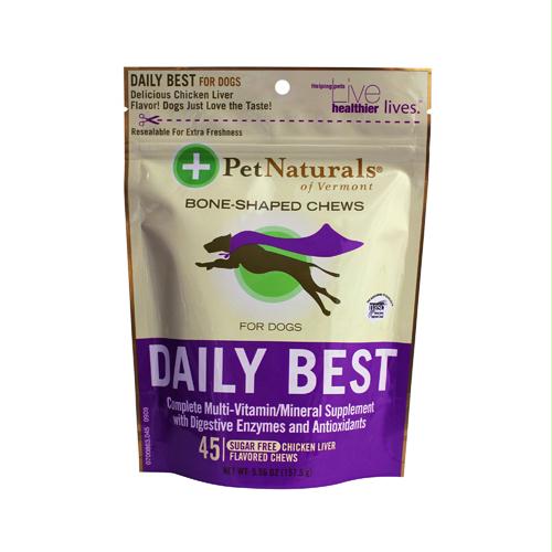 Of Vermont 232595 Of Vermont Daily Best Multivitamin For Dogs And Puppies Chicken Liver - 45 Soft Chews