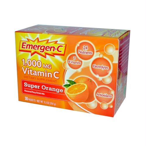 Alacer 350900 Alacer Emergen-c 1000 Mg Vitamin C - Super Orange - 30 Packet