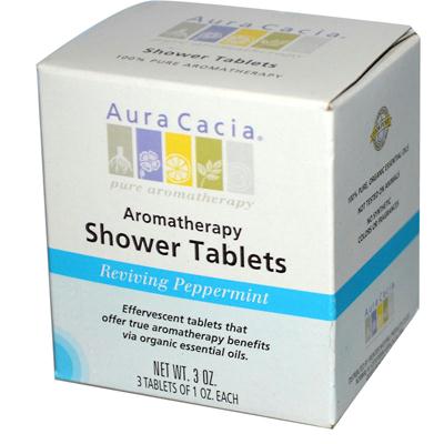 Aura(tm) Cacia 414409 Aura(tm) Cacia Reviving Aromatherapy Shower Tablets Peppermint - 3 Tablets