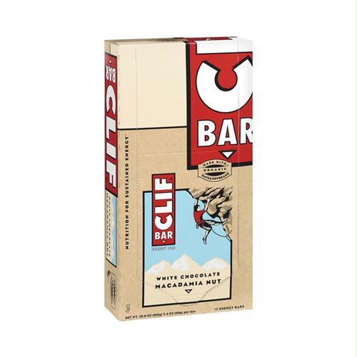 Clif Bar 653816 Clif Bar - Organic White Chocolate Macadamia Nut - Case Of 12 - 2.4 Oz