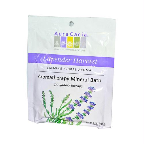 Aura(tm) Cacia 682534 Aura(tm) Cacia Aromatherapy Mineral Bath Lavender Harvest - 2.5 Oz - Case Of 6