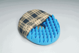 Convoluted Foam Softeze Ring 16? X 14 1/8 Plaid Cover
