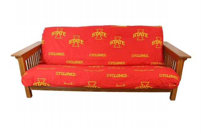 Isufc Iowa State Futon Cover - Full Size Fits 6 And 8 Inch Mats